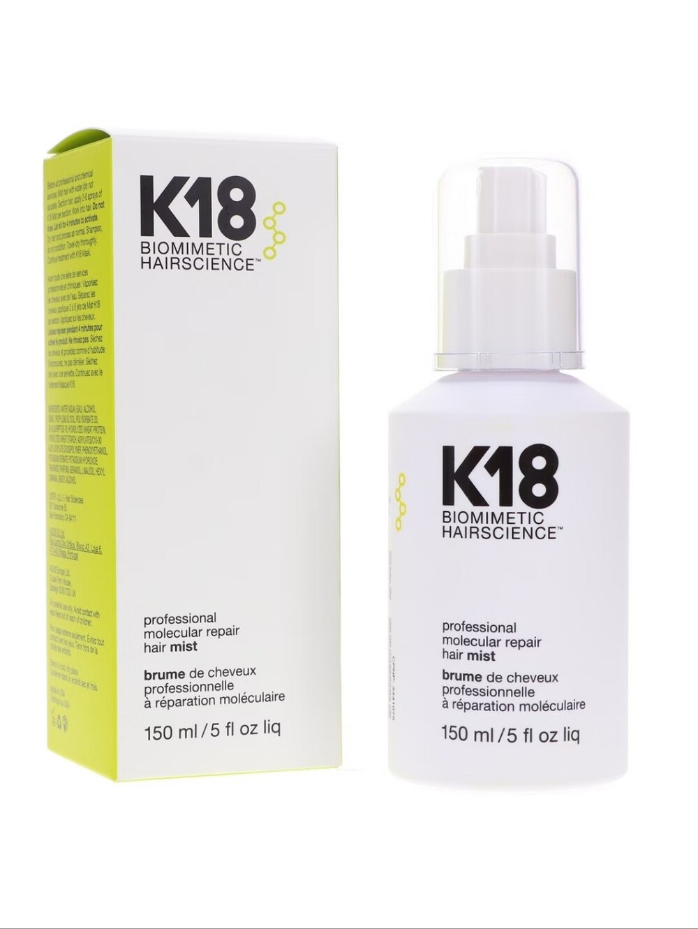 K18 Biomimetic Hairscience Professional Molecular Repair Hair Mist
